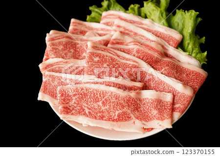 特選黑毛與牛牛腩片 123370155