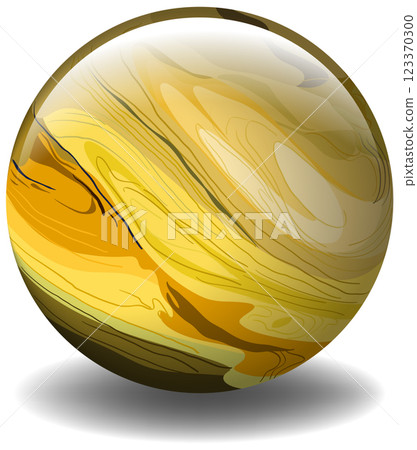 Golden Swirl Sphere Illustration Golden Swirl Sphere Illustration 123370300