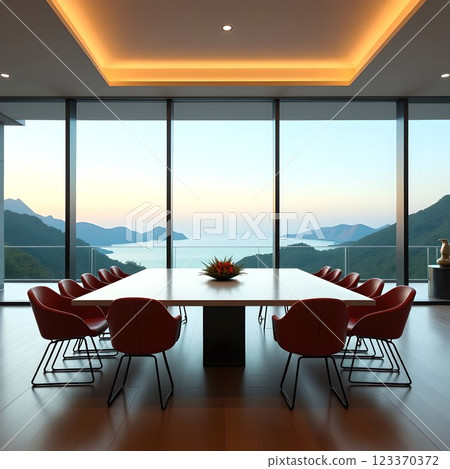 Stylish meeting room/lounge 123370372