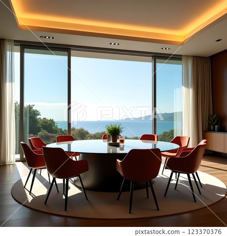 時尚的會議室/休息室 時尚的會議室/休息室 123370376