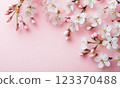 Beautiful cherry blossom background material 123370488