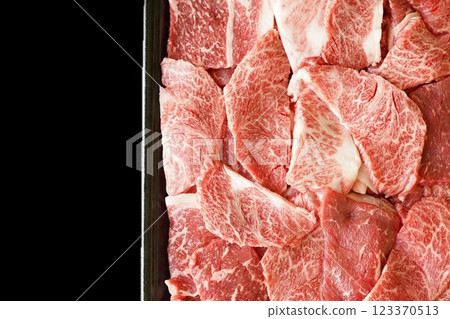 Japanese Black Beef Kalbi Slices Japanese Black Beef Kalbi Slices 123370513