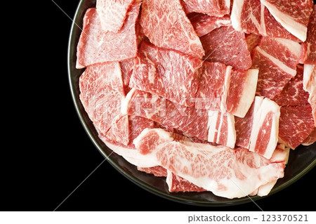 Japanese Black Beef Kalbi Slices 123370521