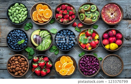 Colorful fruits 123370799