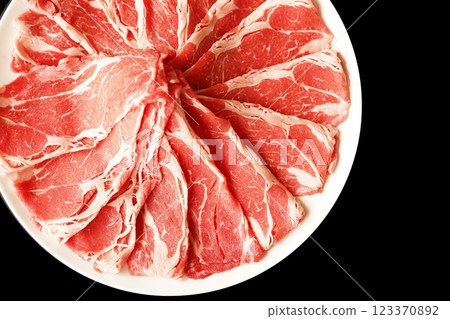 牛肩肉切片 牛肩肉切片 123370892