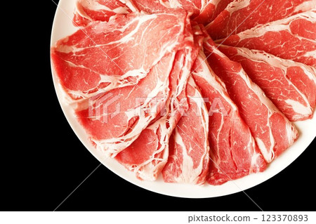 牛肩肉切片 牛肩肉切片 123370893