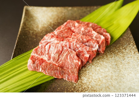 Domestic skirt steak for yakiniku 123371444
