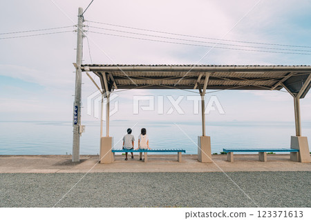 Shimonada Station, a tourist spot in Ehime Prefecture Shimonada Station, a tourist spot in Ehime Prefecture 123371613