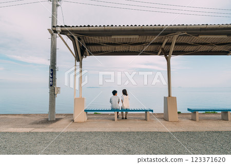 愛媛郡的觀光景點下灘站 123371620