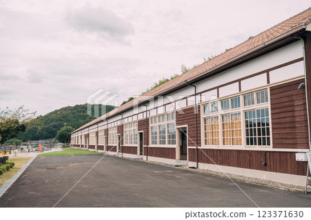 A wooden school building that was discontinued 123371630