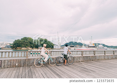 Cycling along the Shimanami Kaido Cycling along the Shimanami Kaido 123371635