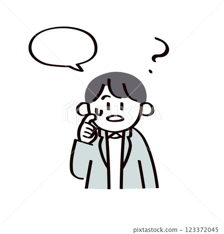 Illustration of a businessman in trouble Illustration of a businessman in trouble 123372045