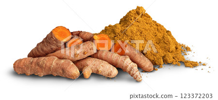 Tumeric Root Spice 123372203