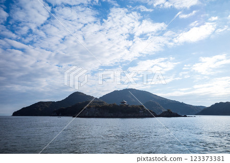 Beautiful scenery of Sensui Island in Fukuyama City, Hiroshima Prefecture, Japan 123373381