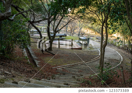 Beautiful scenery of Sensui Island in Fukuyama City, Hiroshima Prefecture, Japan 123373389