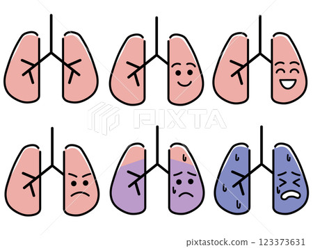 肺的例證 123373631
