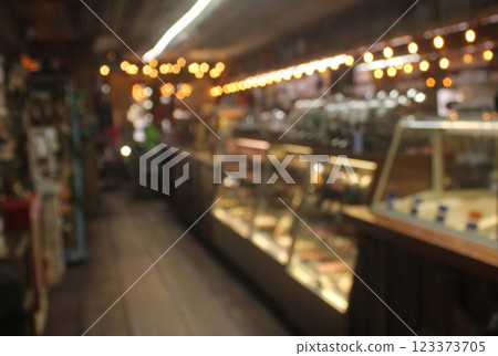 Ice Cream Shop Blur Background Bokeh Ice Cream Shop Blur Background Bokeh 123373705