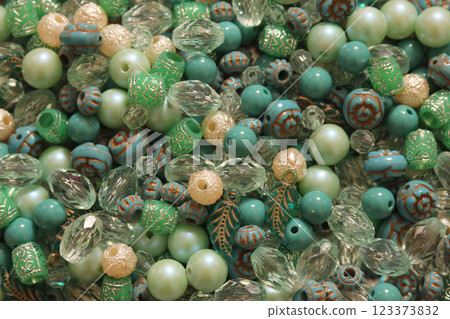 Container of Mixed Beads For Crafts and Jewelry Making 123373832