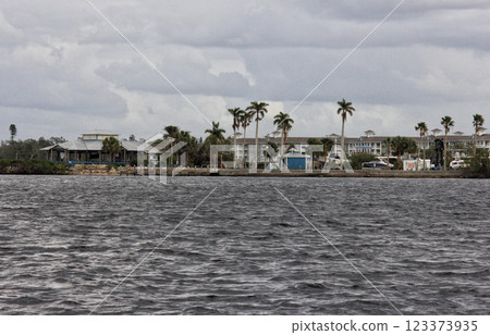 Buildings along Manatee River in Bradenton FL Buildings along Manatee River in Bradenton FL 123373935