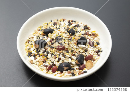 Millet black background Millet black background 123374368