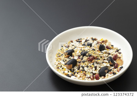Millet black background 123374372