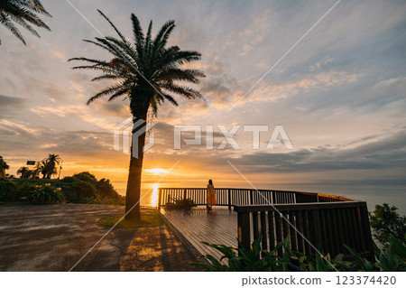 Beautiful beaches and sunsets in Miyazaki Beautiful beaches and sunsets in Miyazaki 123374420