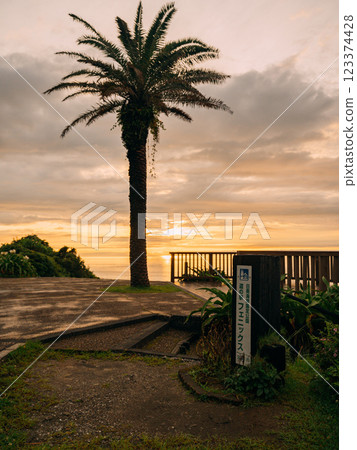 Beautiful beaches and sunsets in Miyazaki Beautiful beaches and sunsets in Miyazaki 123374428