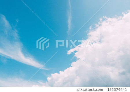 White clouds floating in the blue sky 123374441