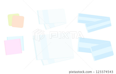 Illustration of various towels 123374543