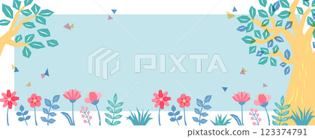 粗略繪製的植物插圖框架_2 123374791