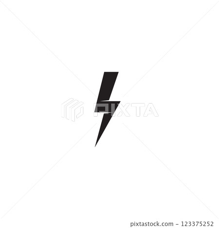 energy icon lightning icon vector energy icon lightning icon vector 123375252
