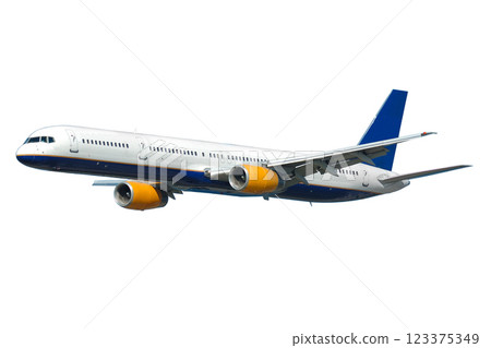 Plane isolated on a white background 123375349