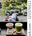 10 November 2024, Indonesia. A cup of coffee cappuccino or latte on the table 123376011