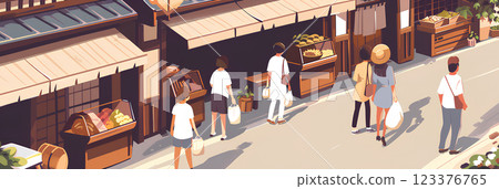 Stroll through the old town 123376765