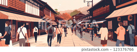 Stroll through the old town 123376766