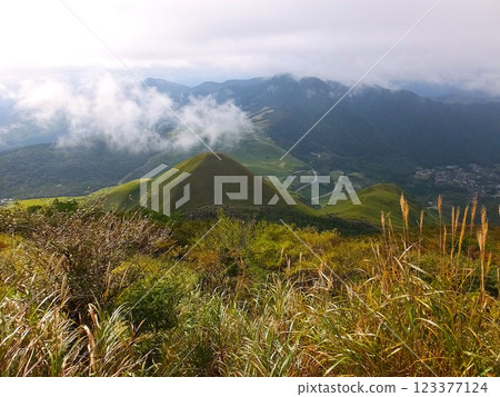 Imorigajo Castle as seen from Mount Yufu Imorigajo Castle as seen from Mount Yufu 123377124