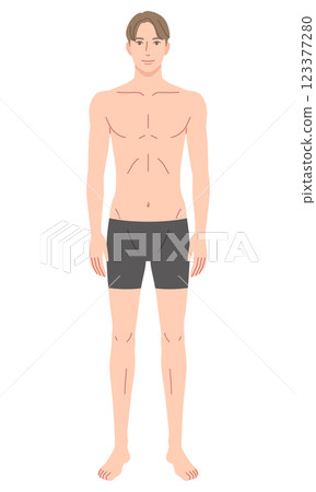 Male body type skeletal model Male body type skeletal model 123377280