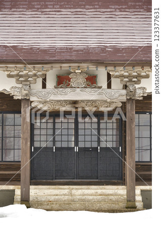 冬季拍攝北海道江差的柏森神社場地 冬季拍攝北海道江差的柏森神社場地 123377631