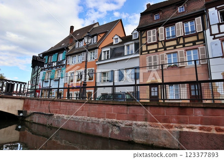 France Colmar old town and canal France Colmar old town and canal 123377893
