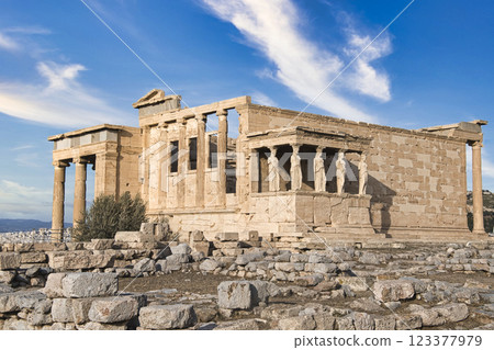 The majesty of the Erechtheion temple within the Parthenon The majesty of the Erechtheion temple within the Parthenon 123377979