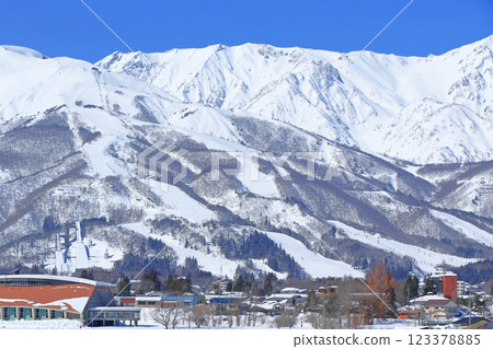 Hakuba-mura Happo-one ski resort in winter Hakuba-mura Happo-one ski resort in winter 123378885
