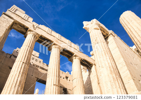 The majesty of the Parthenon on the Acropolis 123379081