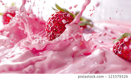 Strawberry Cream Explosion 123379326