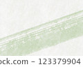 背景材料採用白色和紙和淡綠色圖案，散發出日式之美 123379904