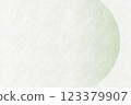 背景材料採用白色和紙和淡綠色圖案，散發出日式之美 123379907