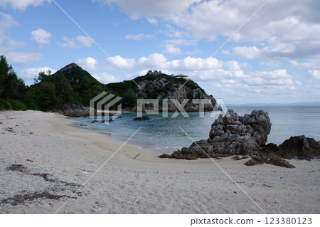Okinawa Prefecture, Izena Island, Futamigaura Coast, Mattera Beach 123380123