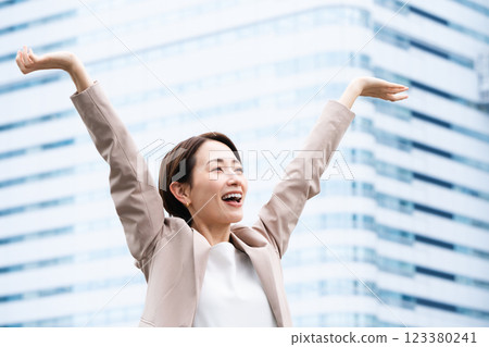 Young woman in casual suit Business image 123380241