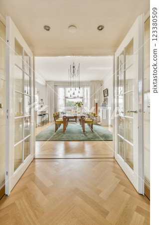 dining table, modern, home interior 123380509