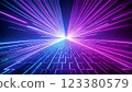 A cyberspace where rays of light fly randomly 123380579
