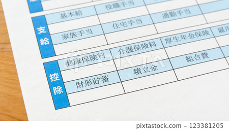 薪資單上的員工儲蓄部分 薪資 123381205